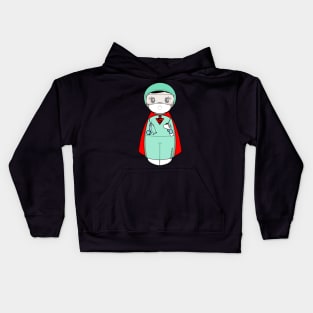 Kokeshi Nurse Superheroine Kids Hoodie